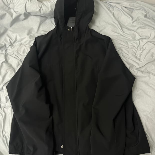 TNGT / 3세대 블랙 오버핏 후드 쉘파카 / 105