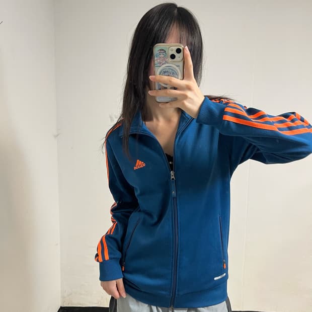 Adidas Blue & Orange Track Jacket