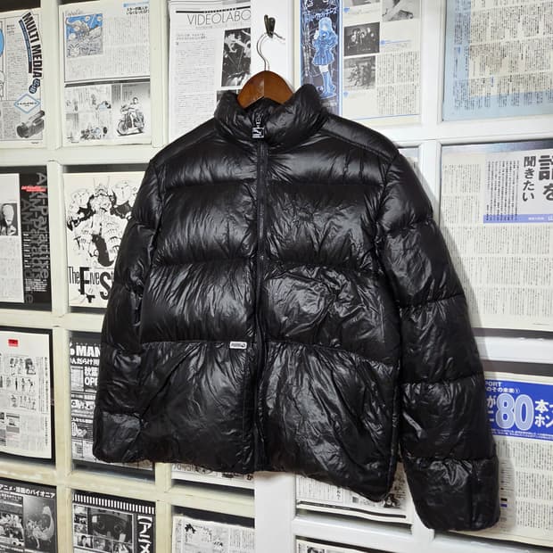 푸마 블랙 덕다운 패딩