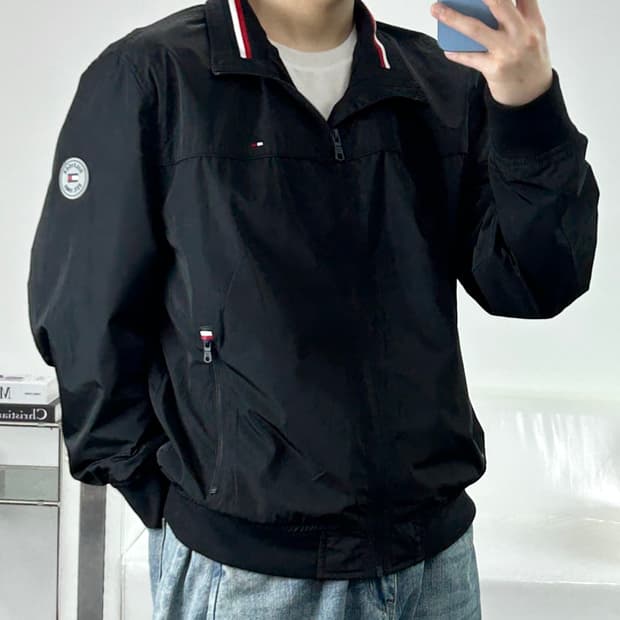 타미힐피거 골프 봄버 자켓 M