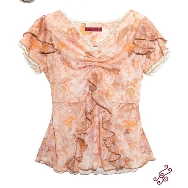 인앤양인하모니 Frill top orange
