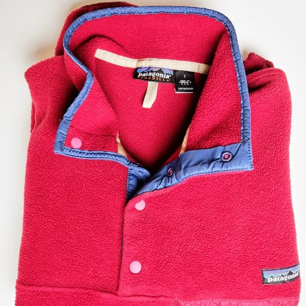 90s USA 파타고니아 신칠라 스냅-T 레드