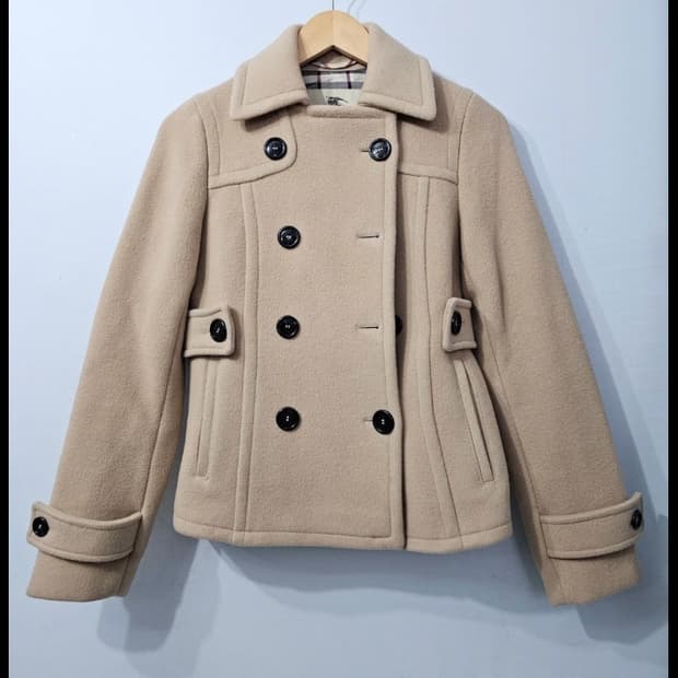 정품 버버리 런던 숏 피코트 ~55