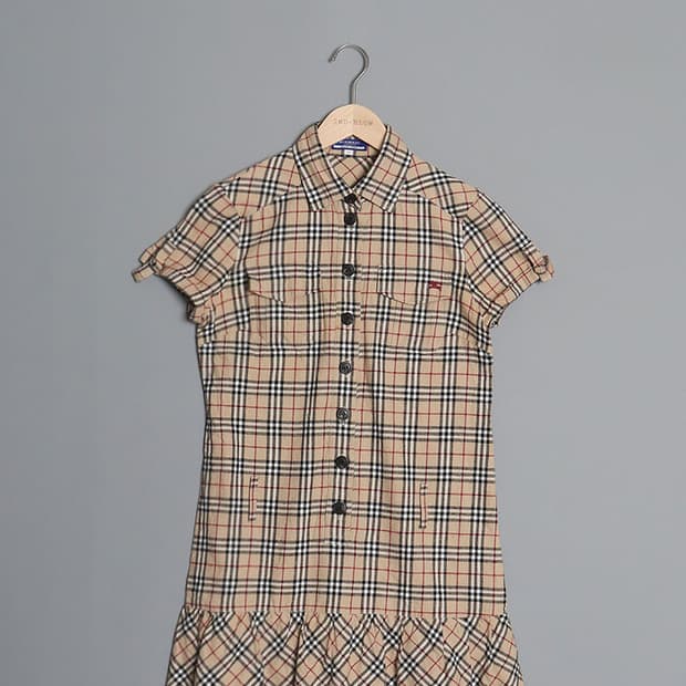 BURBERRY BLUE LABEL Check One-Piece