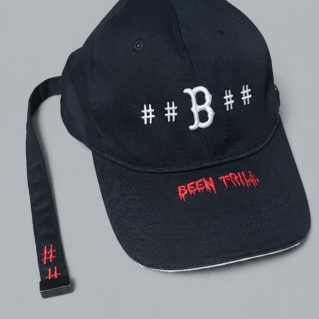 MLB X BEEN TRILL 콜라보 블랙 볼캡