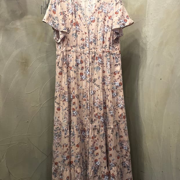 써스데이 아일랜드 플라워 패턴 롱 원피스 66