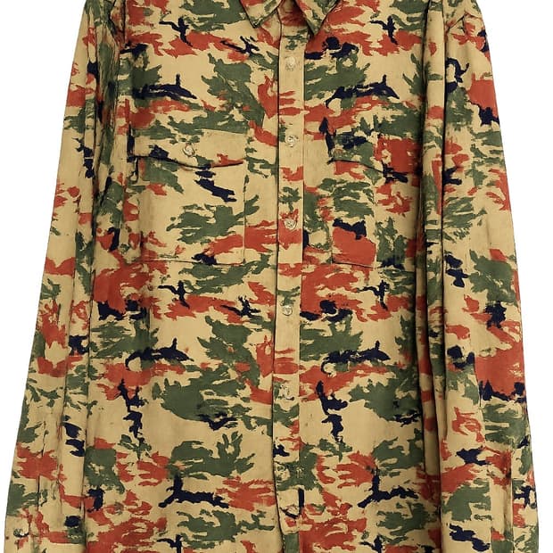 ZARA 카모플라쥬 타이거 릴렉스핏 셔츠 XL