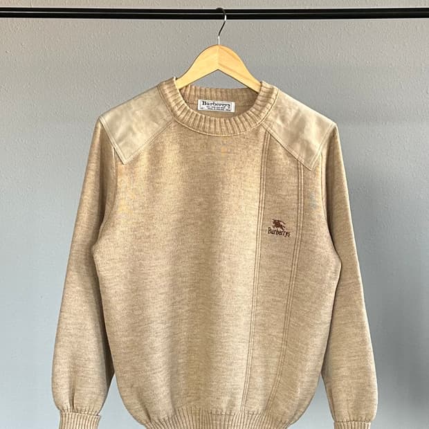 [M-L]버버리 BURBERRYS 퓨어울 잉글랜드산 코만도 니트