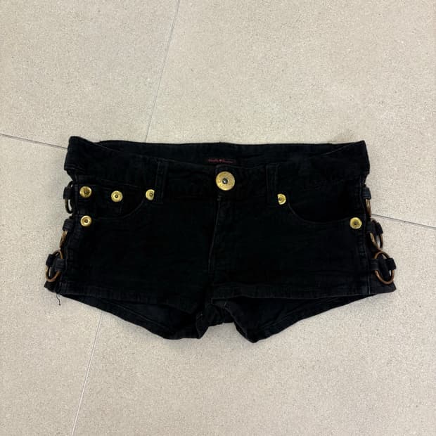 코듀로이 사이드 링 숏츠