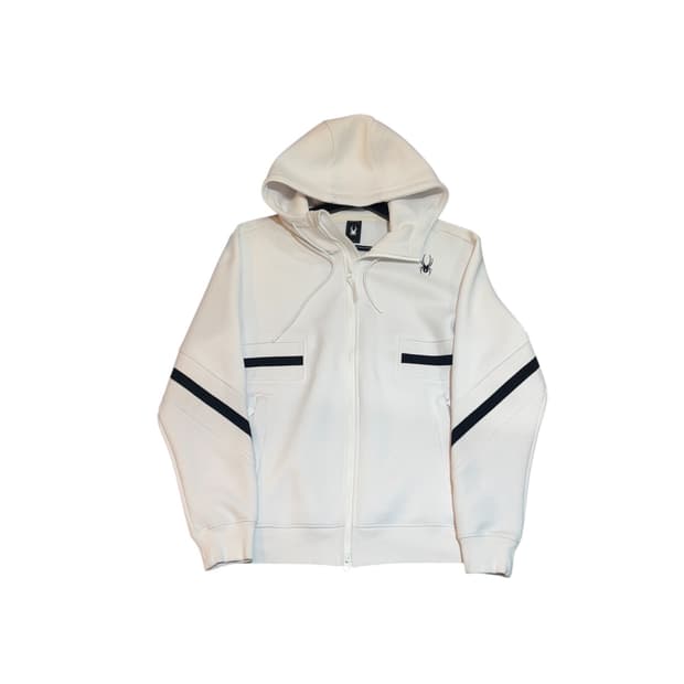 스파이더 후드집업 화이트 잠바 M