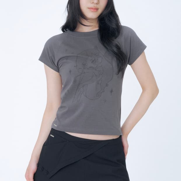 미세키서울 hannah fairy raglan short sleeve