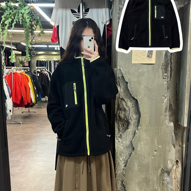 노스페이스 플리스 자켓 블랙 100 L #csz1949