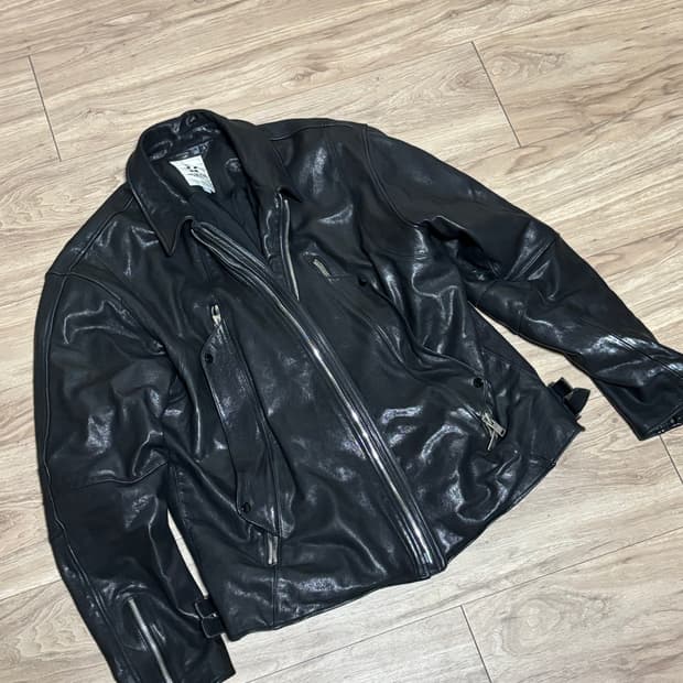 (정가45만) 리오버 카페레이서 레더자켓 XL(틸레이트)