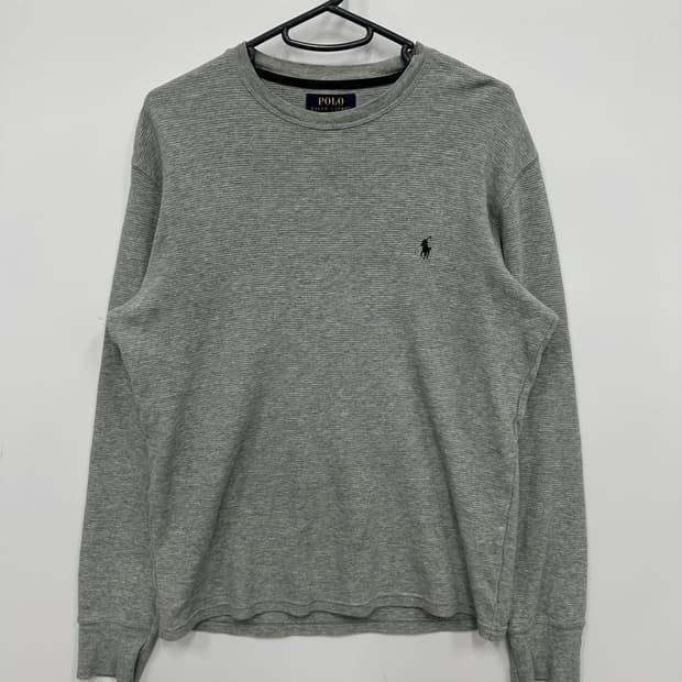 폴로 그레이 와플 니트