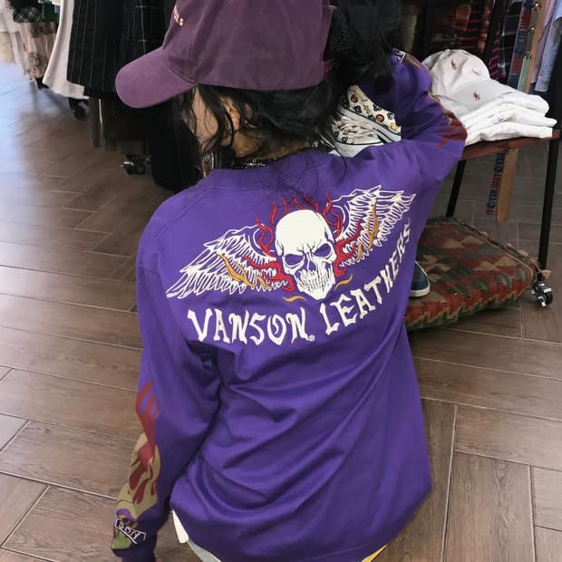 Vanson Embroidery Long Sleeves