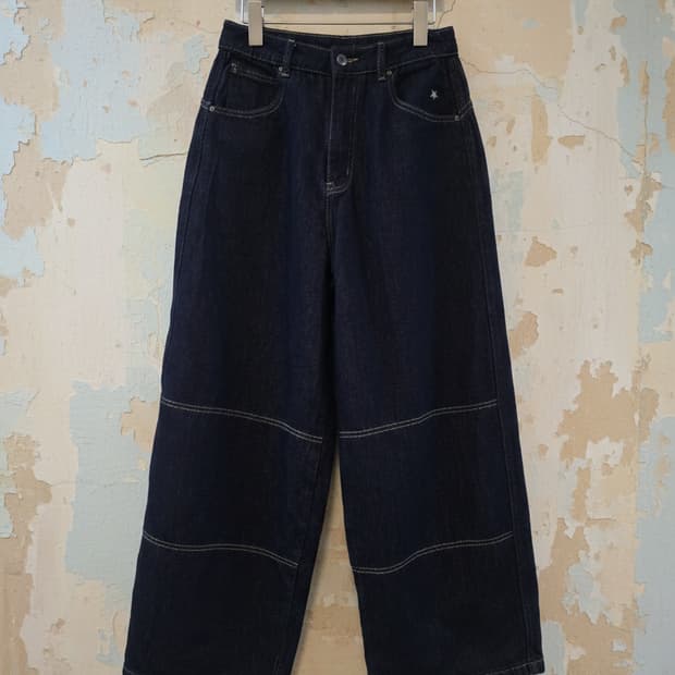 ODD MAKER 다크 와이드 데님 팬츠 M
