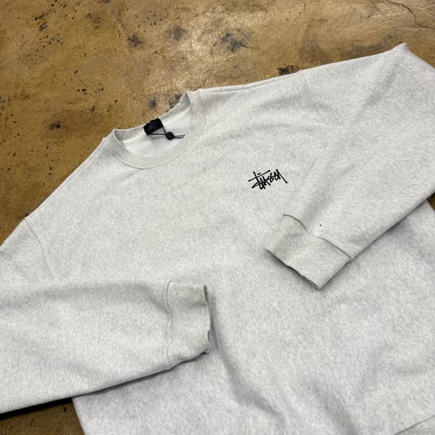 [ 정품/XL ] Stussy 스투시 스탁 헤비코튼 에쉬헤더 맨투맨
