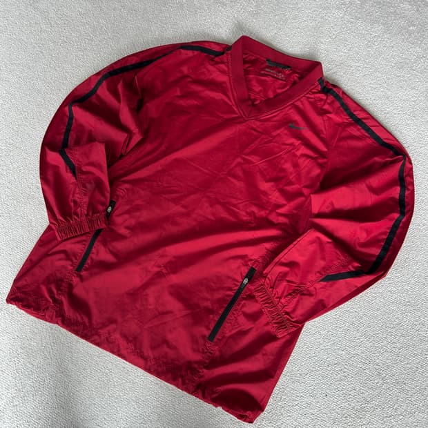 나이키 골프 바람막이 레드 L