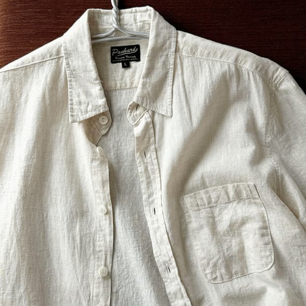 Natural cotton linen H/S shirt