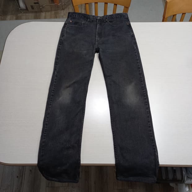 32 90's 리바이스505 RedPont 일자진 블랙 32-316