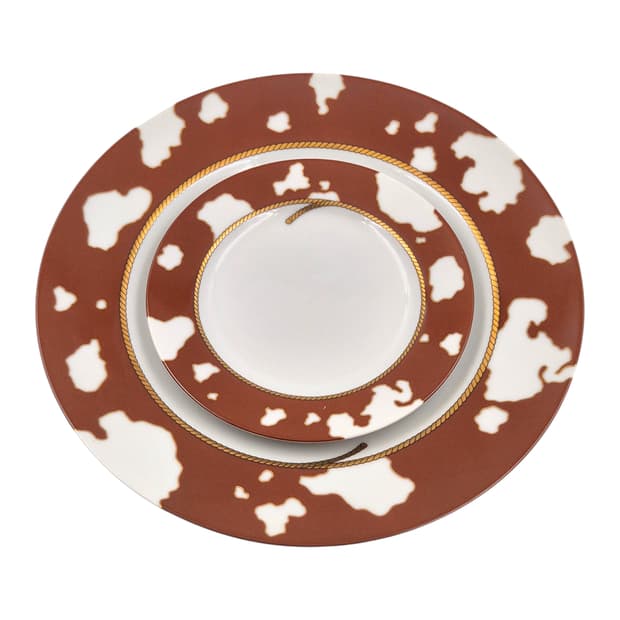 80s 시세이도 x 안젤라 커밍스 카우 접시 1p