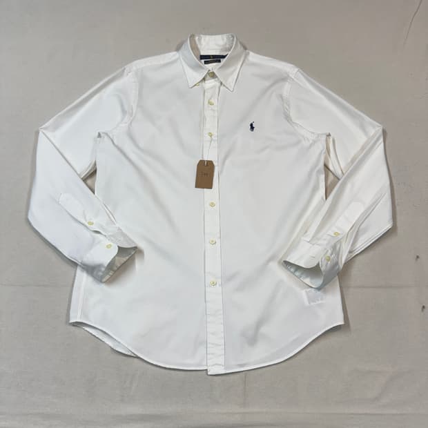 M) 폴로 랄프로렌 클래식핏 트윌 코튼 셔츠 큐알탭 신형 T99