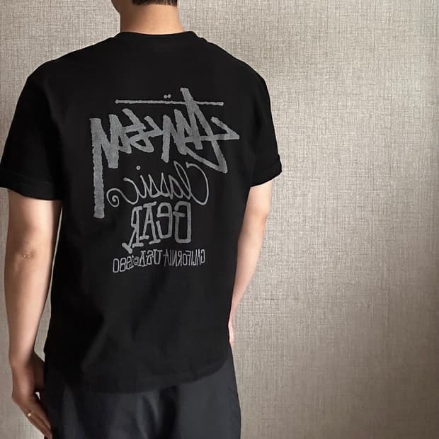 스투시 피그먼트 다이드 클래식 기어 반팔 티셔츠