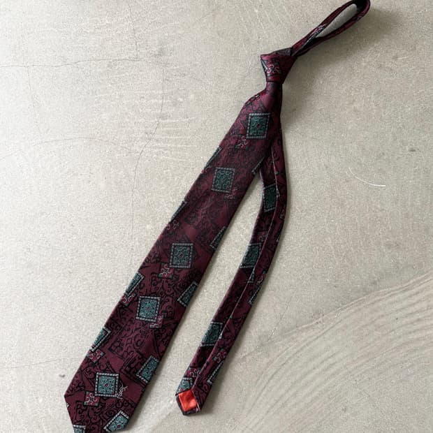 90s Yves Saint Laurent Silk Tie