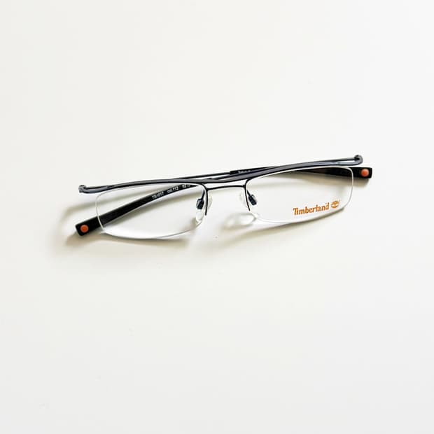 TIMBERLAND 반무테 스퀘어 메탈 빈티지 안경