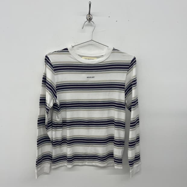 BEAMS BOY 단가라 긴팔 티셔츠 여s