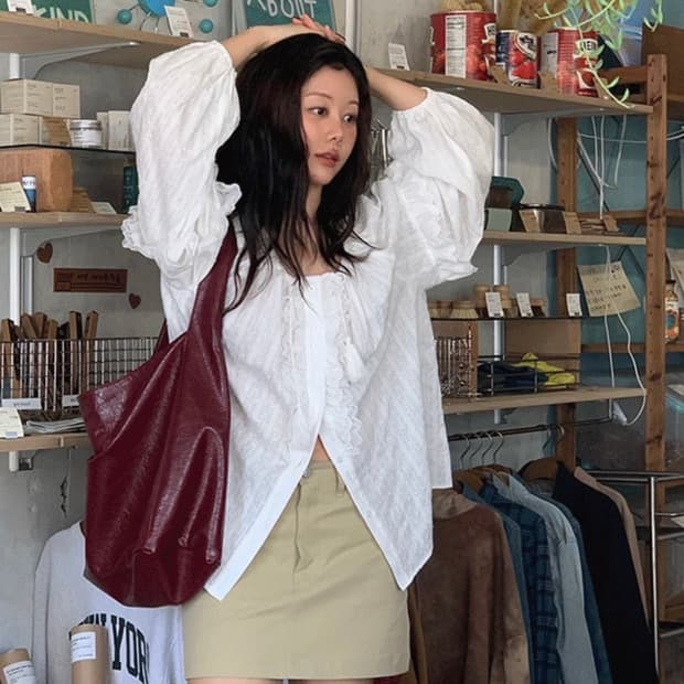 LINENNE 리넨 보타니카 블라우스 [새상품]