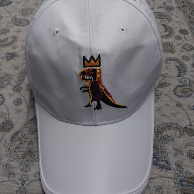 장미쉘 바스키아 자수 볼캡