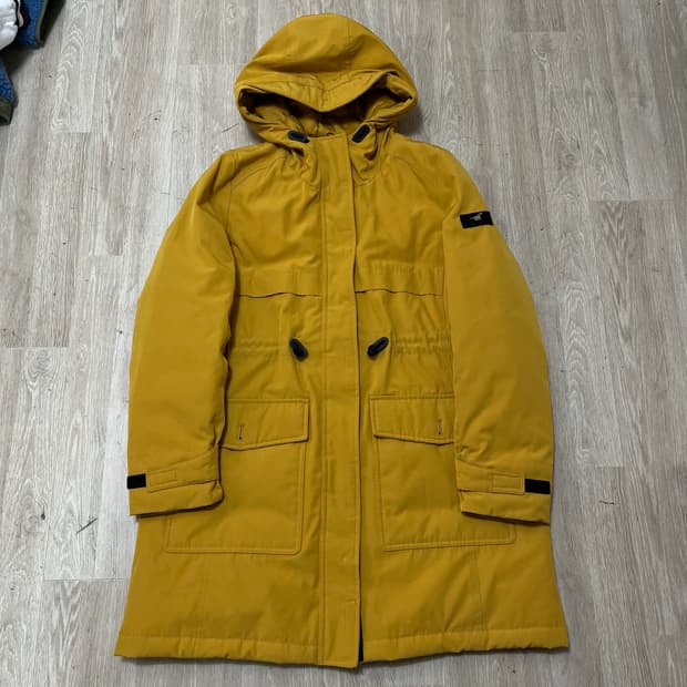 헨리코튼 골프 남성 구스다운 후드 야상 롱패딩 L/100 