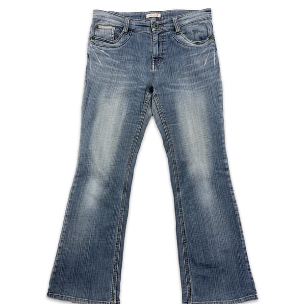 빈티지 와이드 부츠컷 데님 팬츠