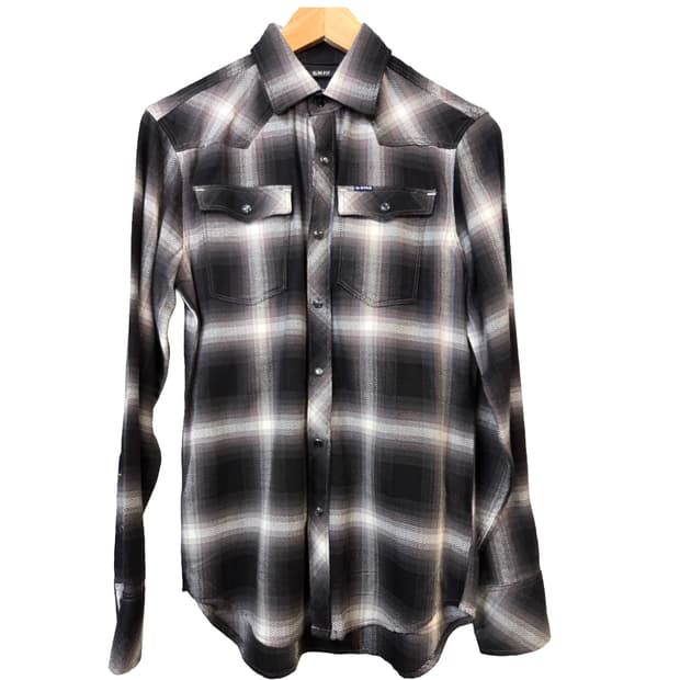 G-STAR RAW 슬림핏 체크 셔츠(XS)