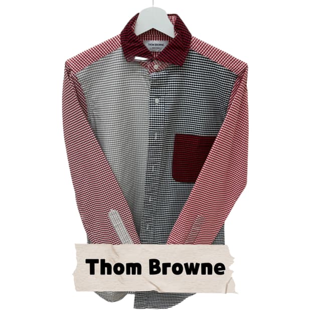 톰브라운 Thom Browne 체크 셔츠