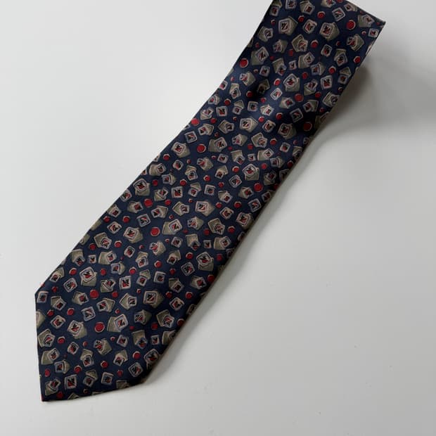 챨스쥬르당 (Charles Jourdan) 실크 넥타이 9.3cm