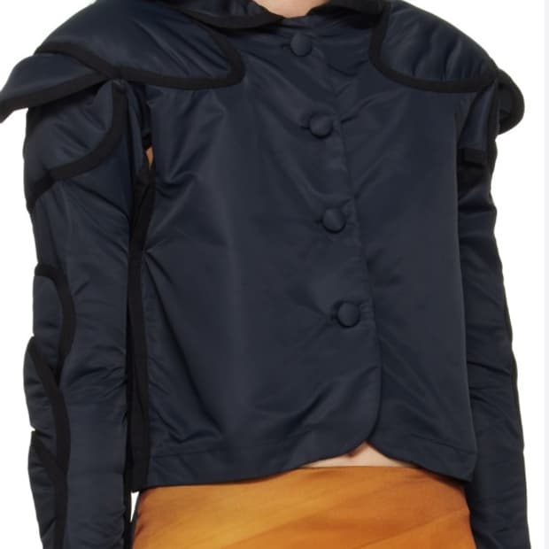 Ashley williams 블랙 블레이저 패딩 자켓