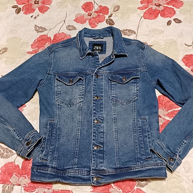 자라 청자켓 실측100 가슴54 기장66