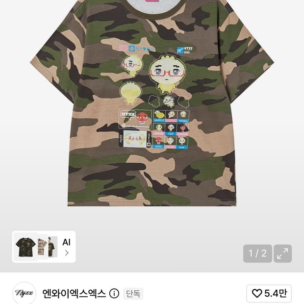 엔와이엑스엑스) NYGD STICKER TEE CA