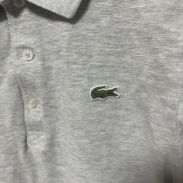 라코스테 그레이 긴팔 카라티셔츠