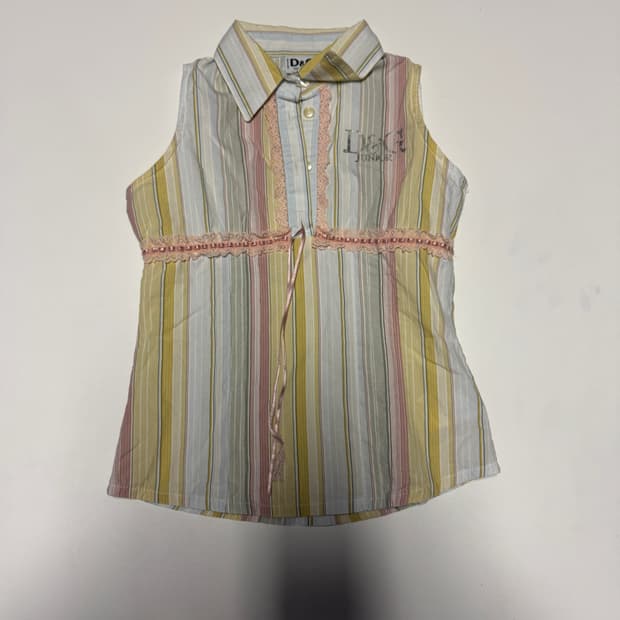 정품!! 돌체앤가바나 키즈 스트라이프 셔츠 128