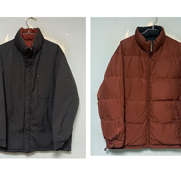 입생로랑 리버시블 구스다운 남자 패딩 캐주얼 L 100 