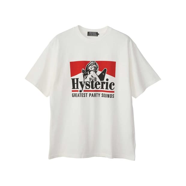 히스테릭 글래머 그레이티스트 파티 사운드 티셔츠 화이트 L
