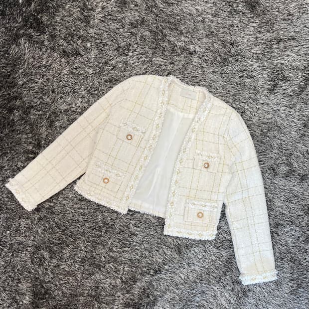 지고트 여성 트위드 자켓 (FREE)