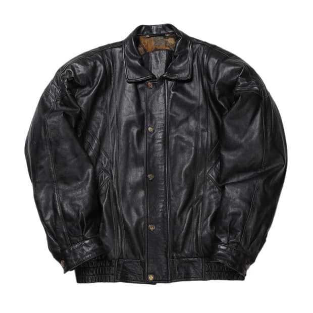 Valentino 레더 봄버 자켓 
