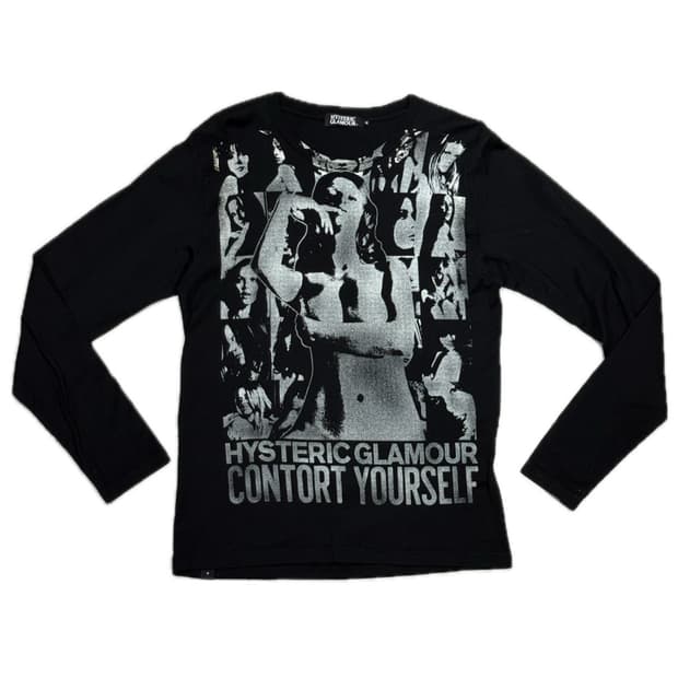 히스테릭 글래머 contort yourself 롱슬리브 티셔츠