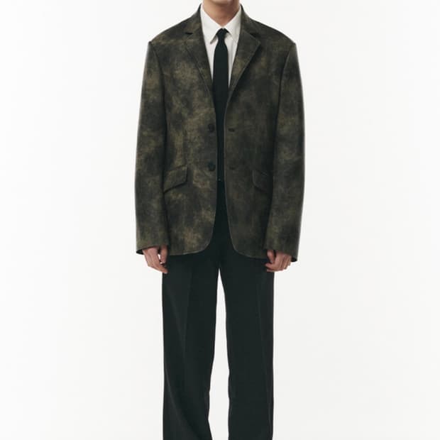 도프제이슨 빈티지 워싱 레거 스트럭쳐 블레이저 자켓