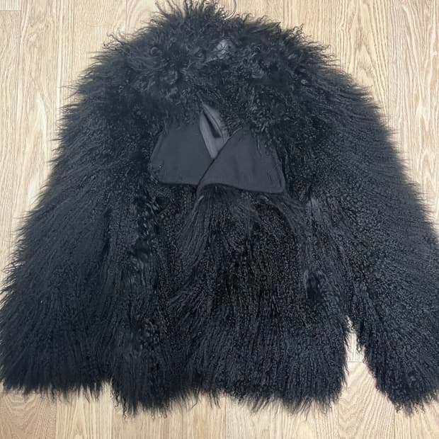 Diane von furstenberg 몽골리안 퍼 코트