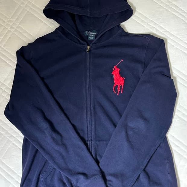 폴로 랄프로렌 빅포니 네이비 후드집업